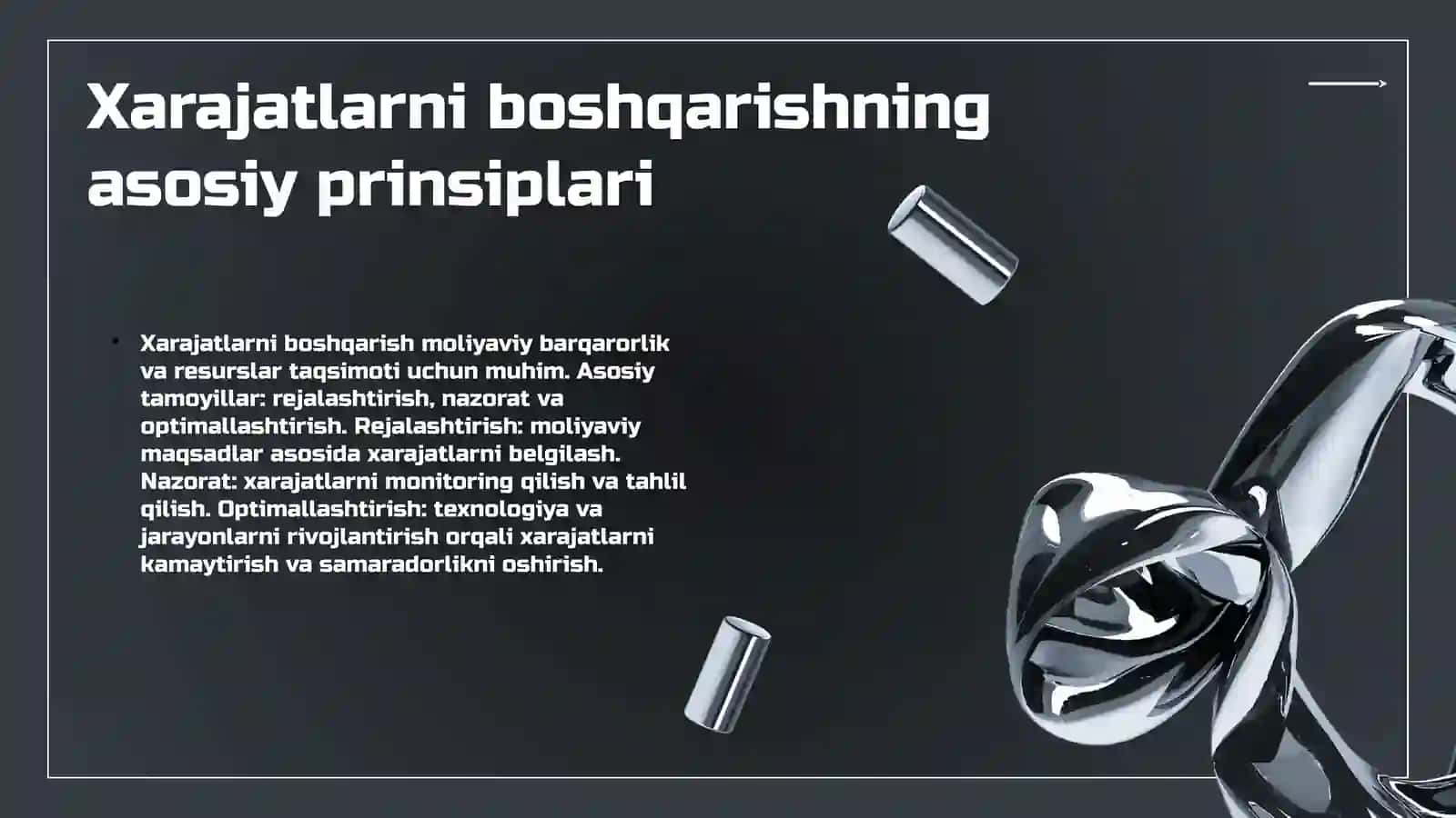 Korxonalarda xarajatlarni boshqarish 3