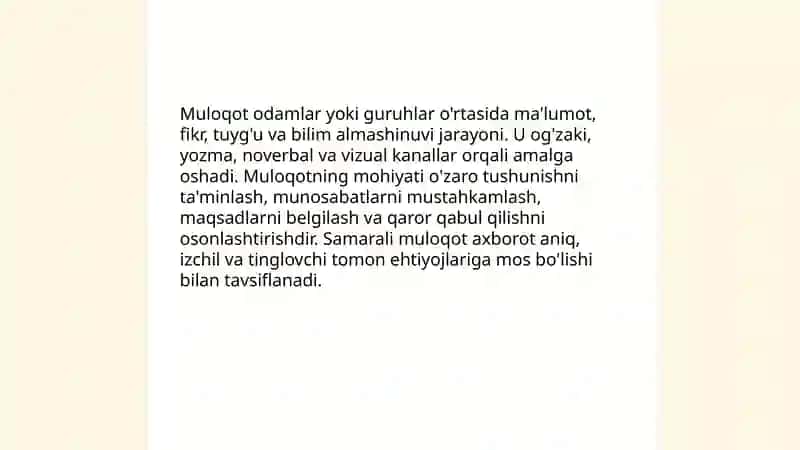 Muloqot haqida tushuncha 3