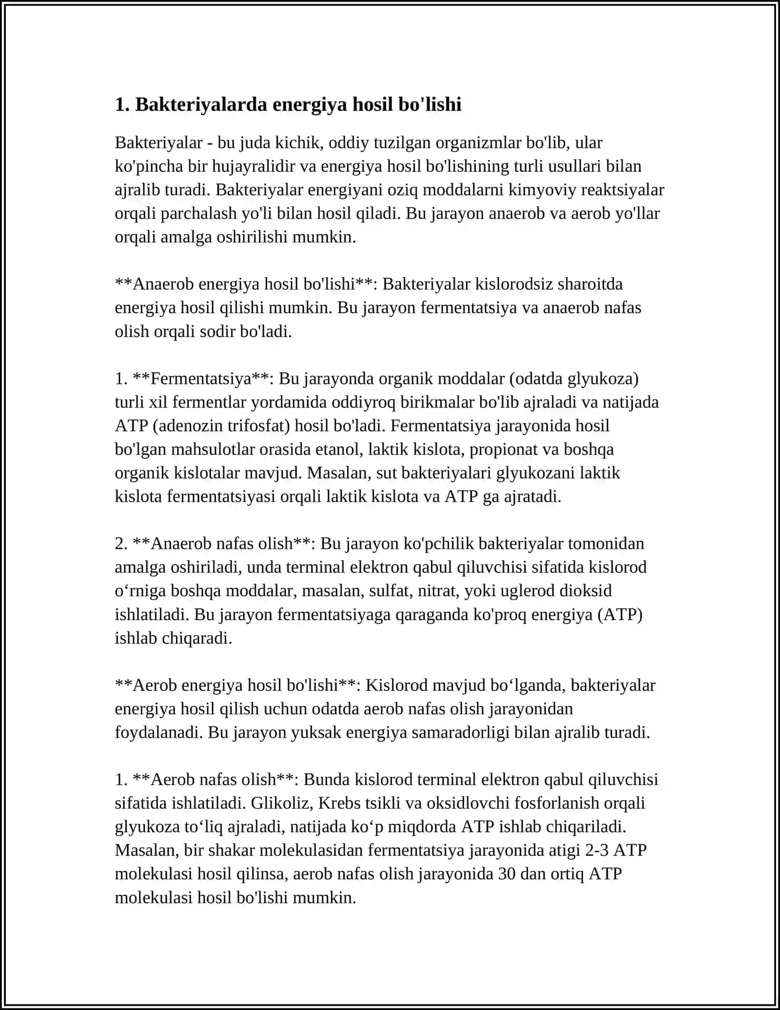 BACTERIYALARDA FERMENTATIV JARAYONLAR 3