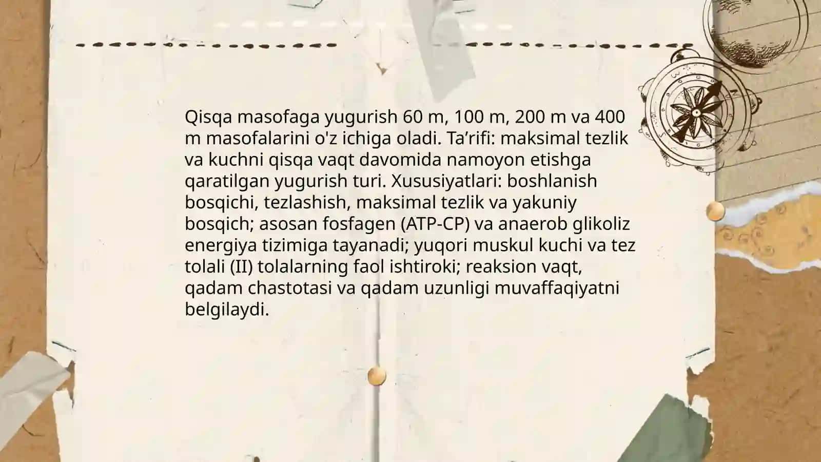 Yengil atletika qisqa masofaqa yugurish va uni turlari 3