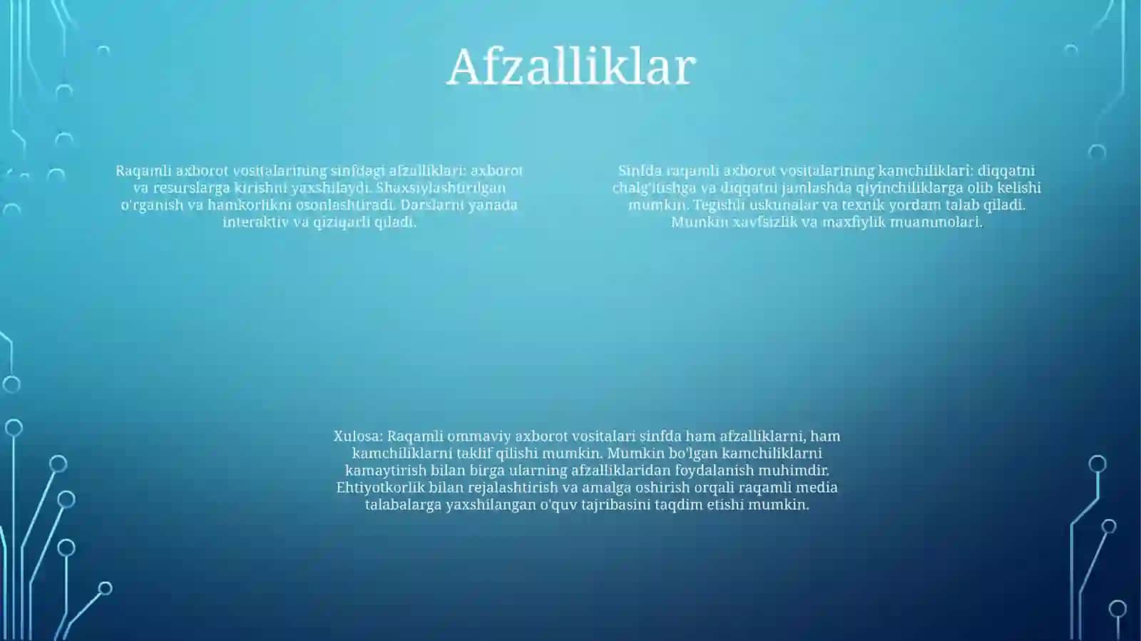 Raqamli asrda o'qitish: sinfda raqamli media 3