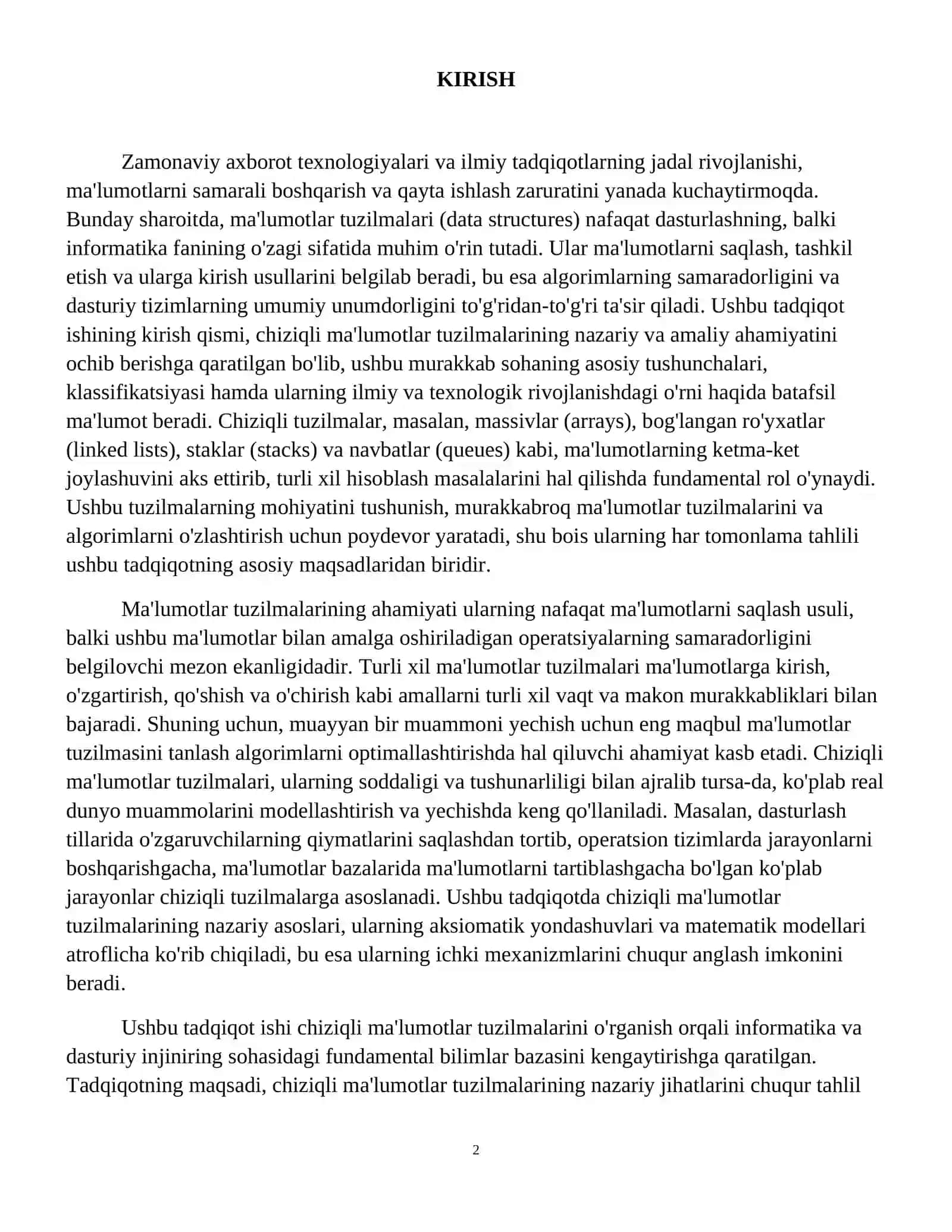 Chiziqli ma’lumotlar tuzilmalari 3