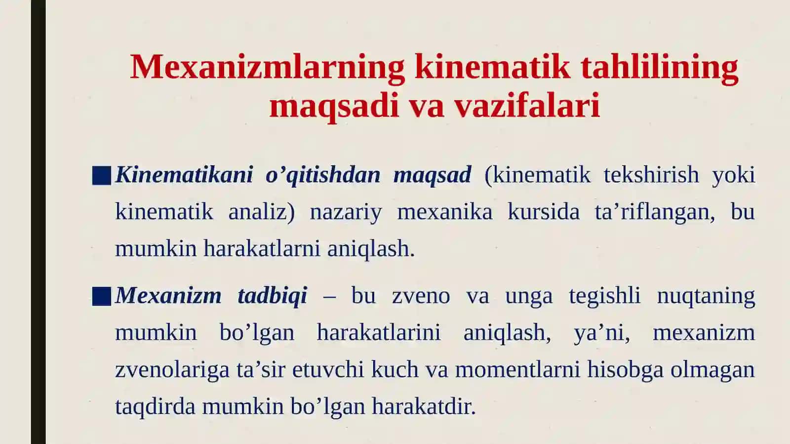Mexanizmlarni kinematik tekshirish usullari 3