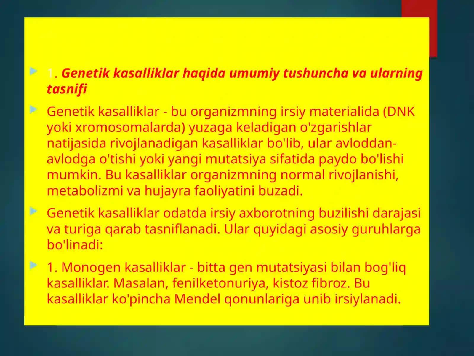 Genetik xestaliklarni molekulyar diagnostikasoslar 3