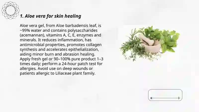 Aloe vera for skin healing 3