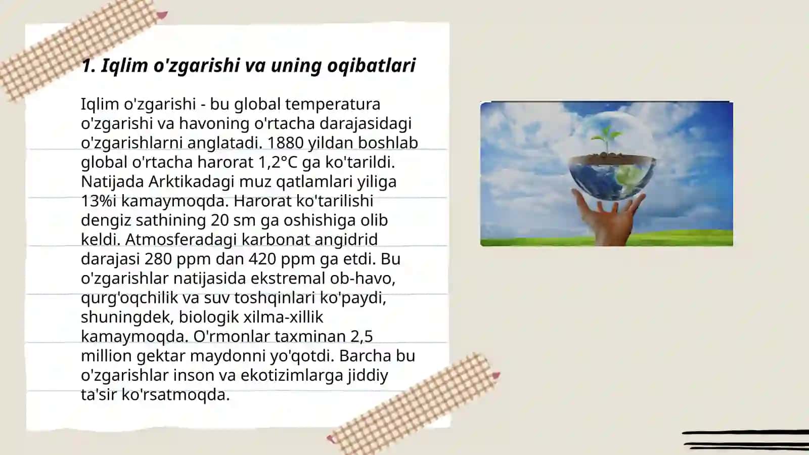 Ekologiya va tabiatni asrash 3