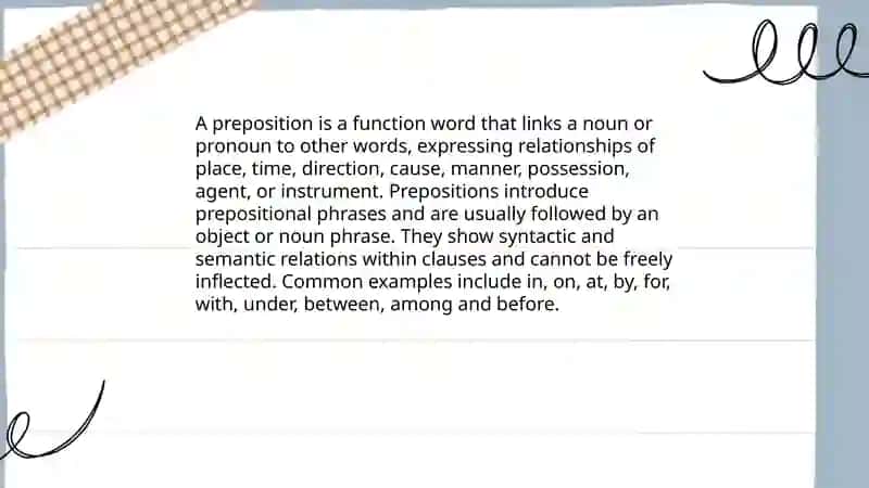 Prepositions 3