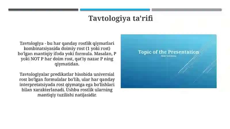 Tavtologiya 3