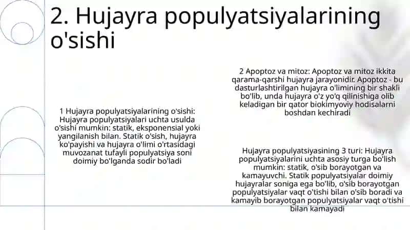 Hujayra Populyatsiyalarining Turlari 3