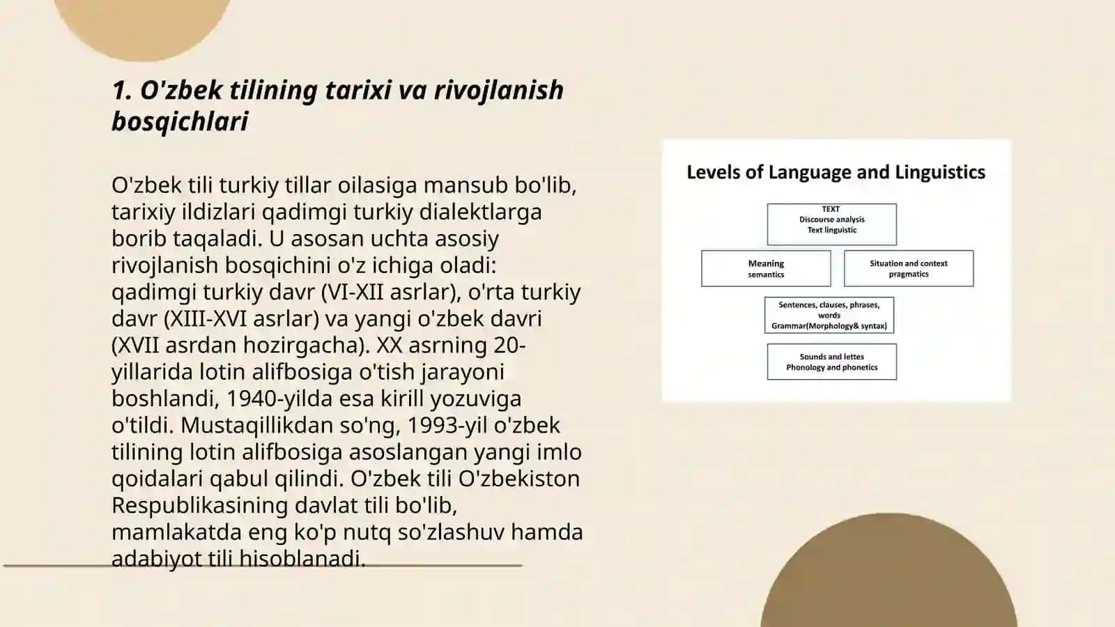 O'zbek tilshunoslik va uning rivojlanish yo'llari 3