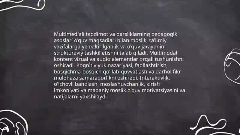 Multimediali taqdimot va darsliklar 3