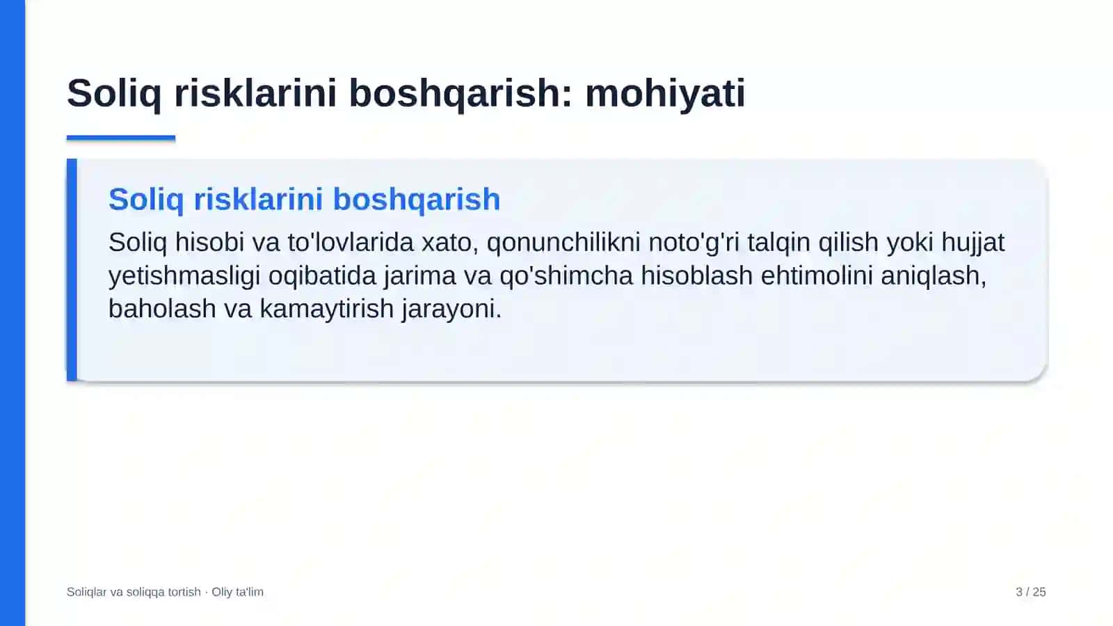 Xususiy maktablarda soliq risklarini boshqarish 3