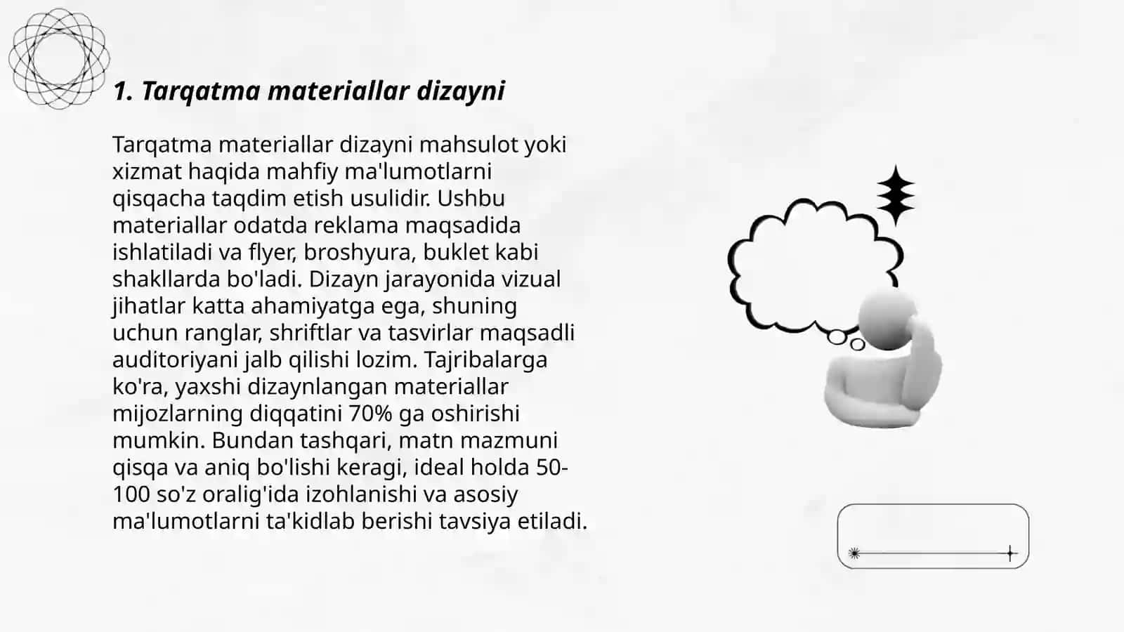 Tarqatma materiallar dizayni 3