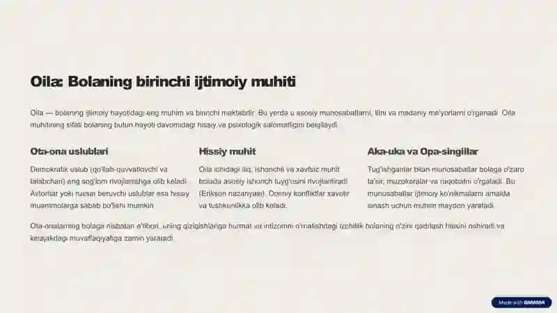 bolaning rivojlanishida ijtimoiy omillar 3