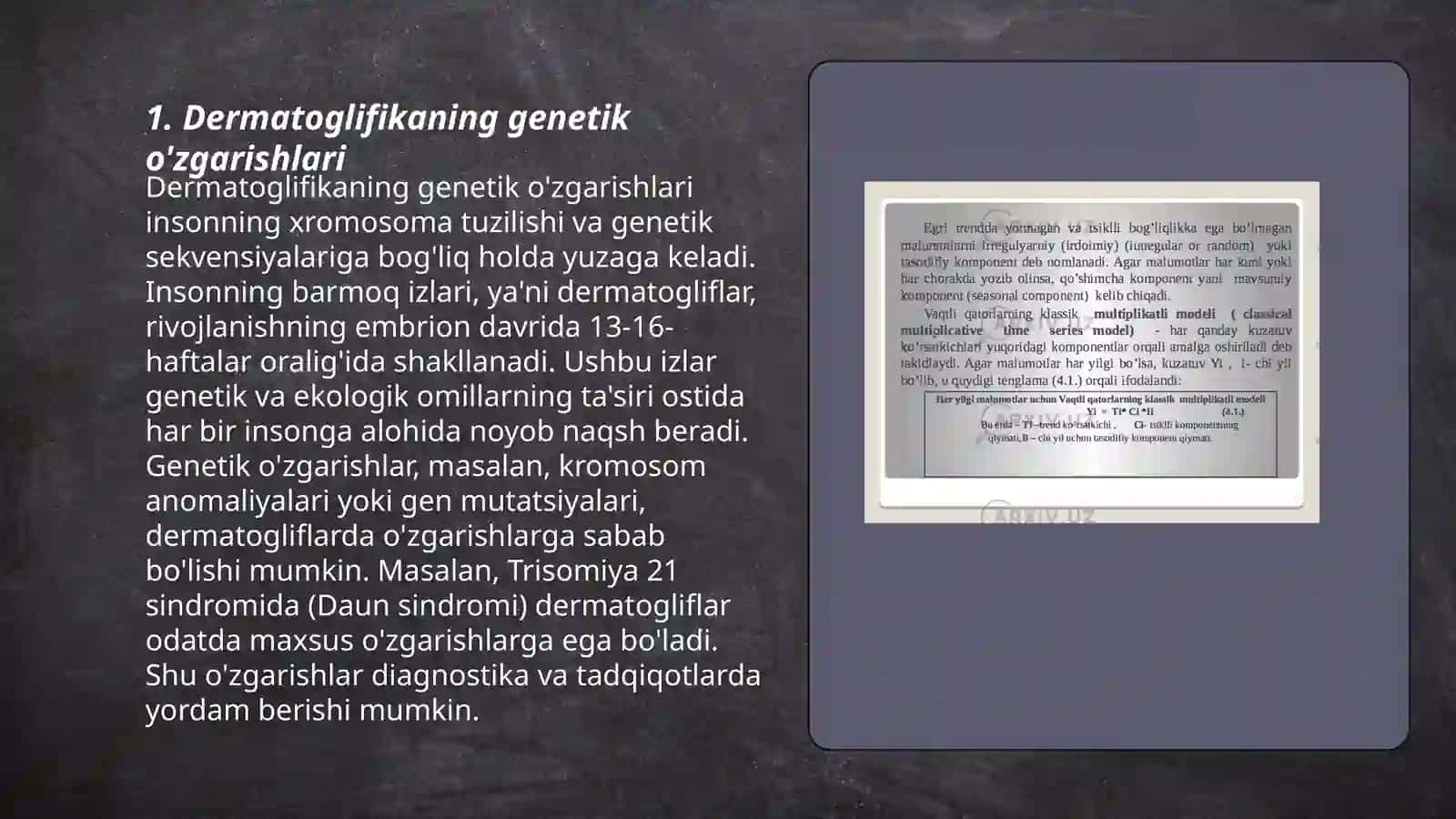 Odam genetikasining o‘rganish usullari 3
