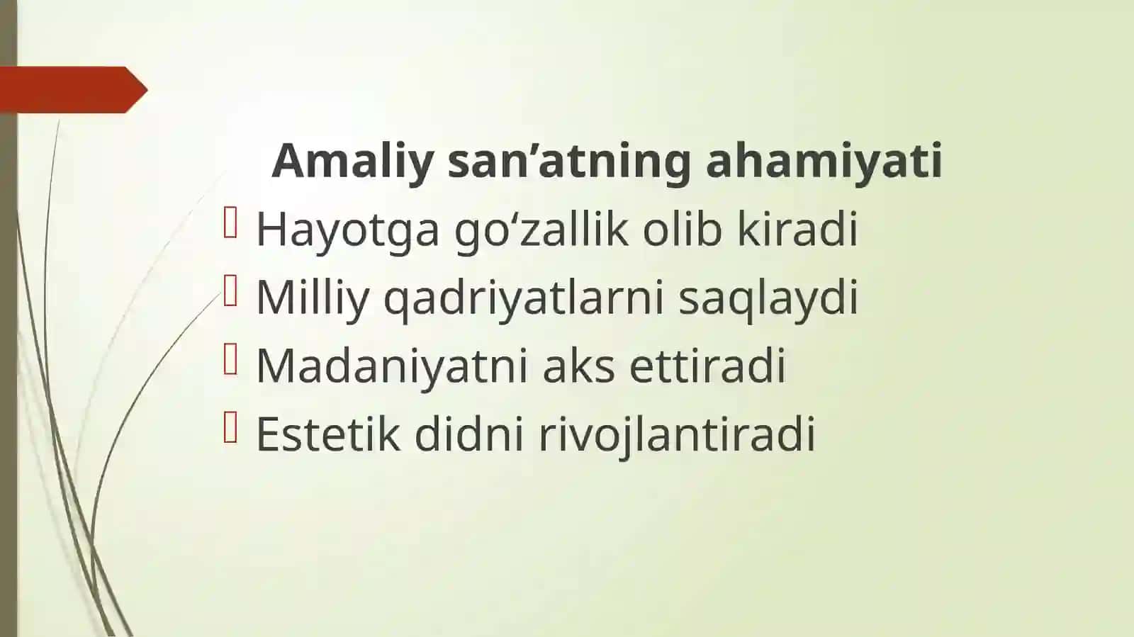 Amaliysan’at va uning turlari 3