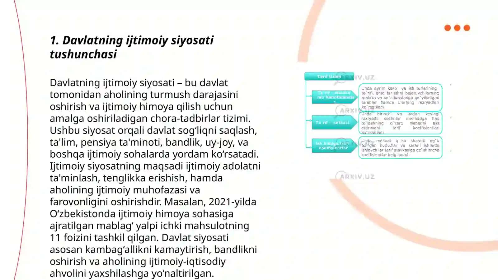 Davlatning ijtimoiy siyosati 3