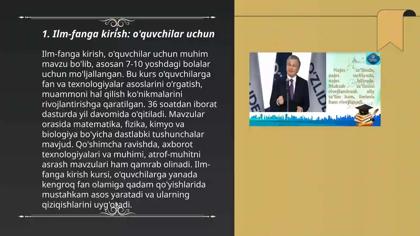 Ilm-fanga kirish: o'quvchilar uchun 3