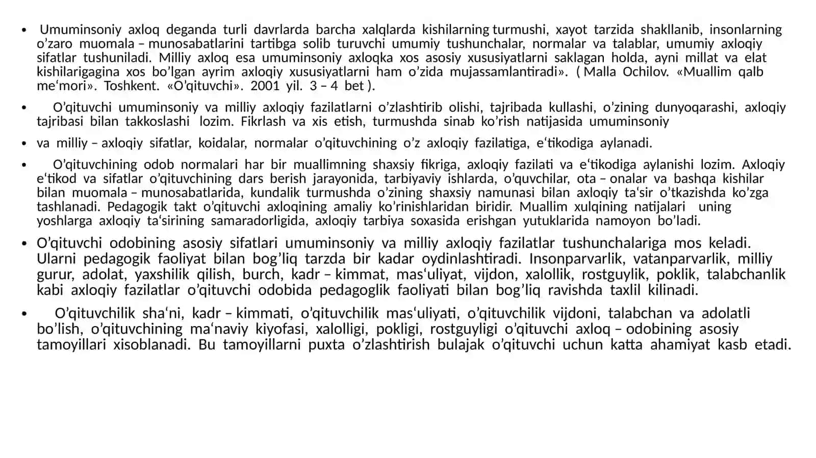 Pedagogik nazokat va odobaxloq 3