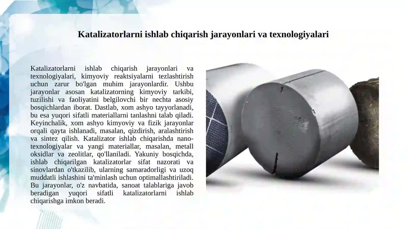 Katalizator ishlab chiqarish uskunalari 3