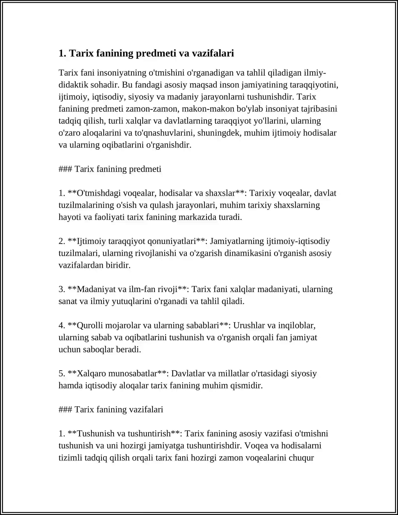 TARIX FANINING NAZARIY ASOSLARI FANIGA KIRISH 3