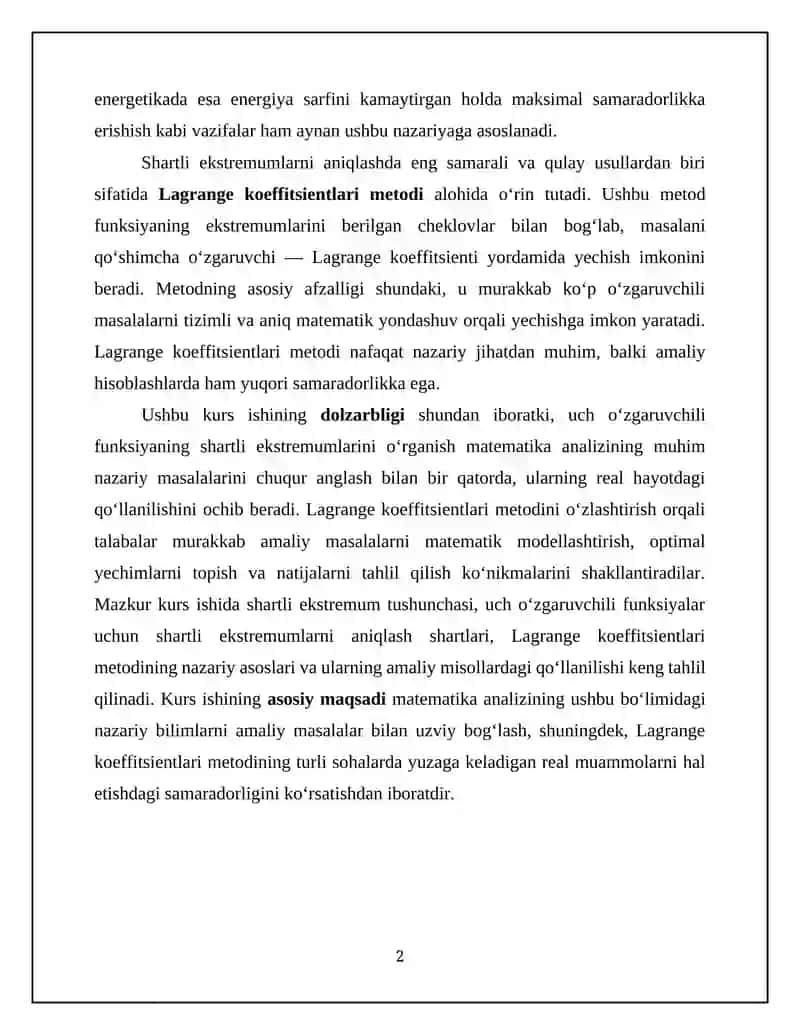UCH O'ZGARUVCHILI FUNKSIYANI EKSTREMUMGA TEKSHIRISH 3