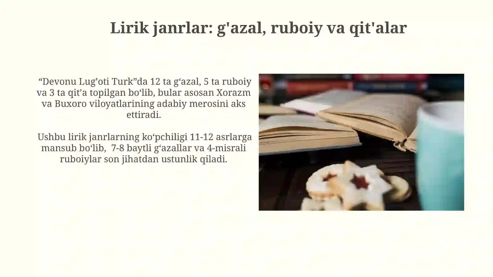 "Devonu lugʼotu turk"dagi adabiy janrlarni oʻrganish 3