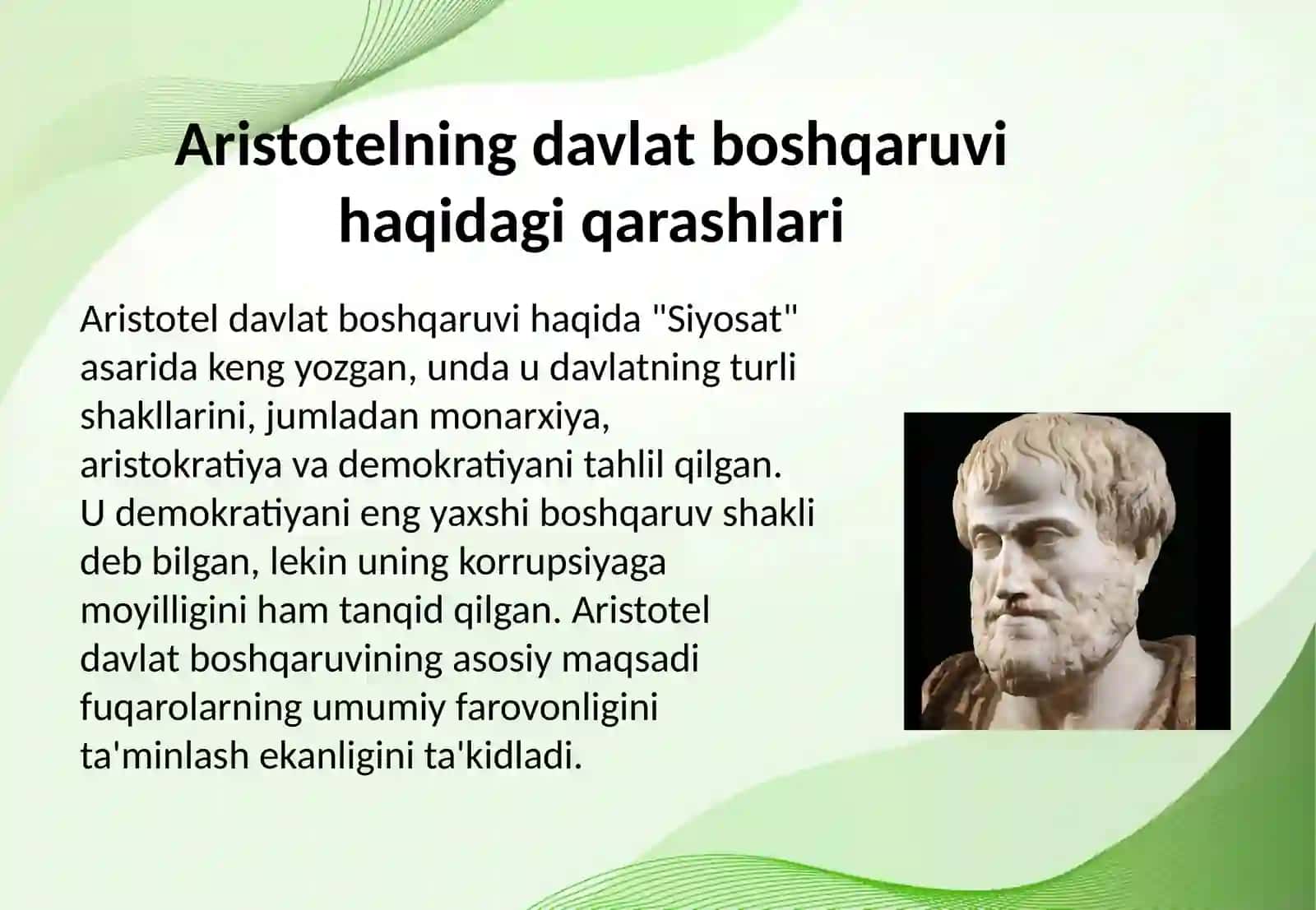 Aristotel va sitseroning davlat boshqaruvi va uning rivojlanishi bosqichlari 3
