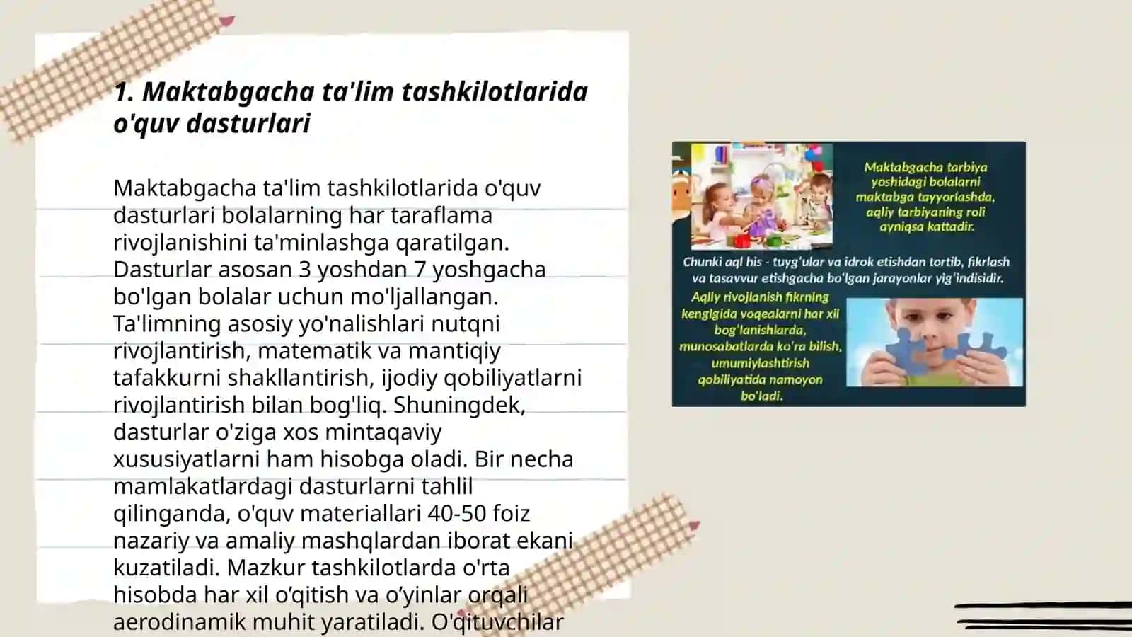 Maktabgacha talim tashkilotlarida talim shakli 3