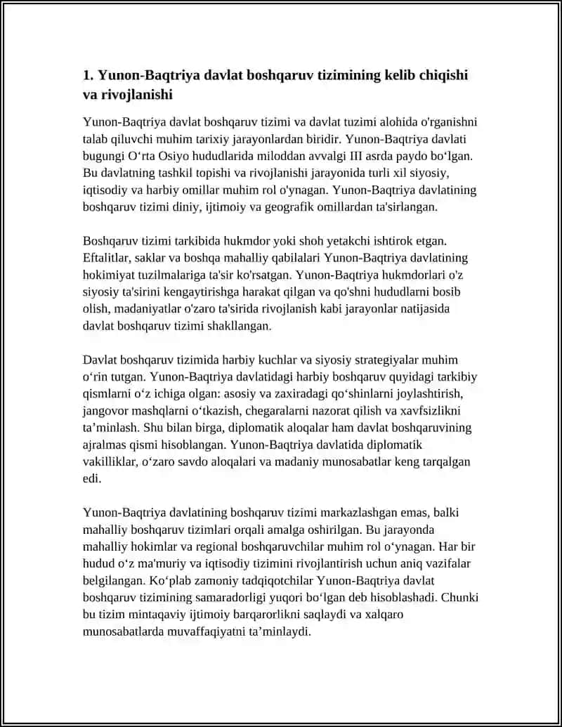Yunon-Baqtriya Davlat Boshqaruv Tizimi 3