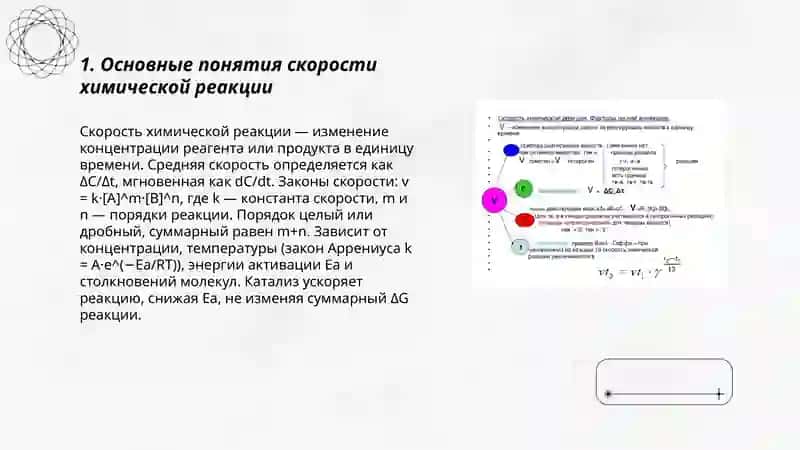 Скорость химической реакции 3