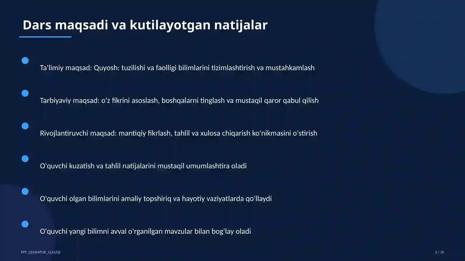Quyosh: tuzilishi va faolligi (11-sinf) 3