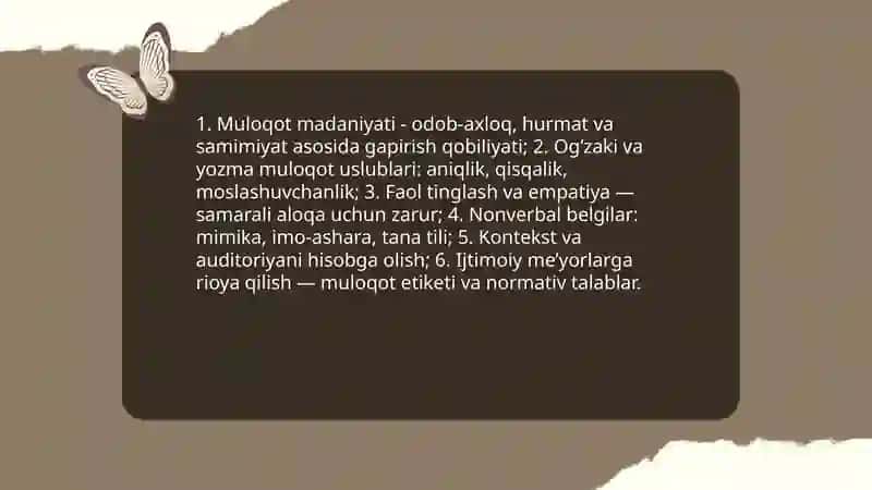 Muloqot madaniyaniyati va ijtimoiy me’yorlarga rioya qilish 3