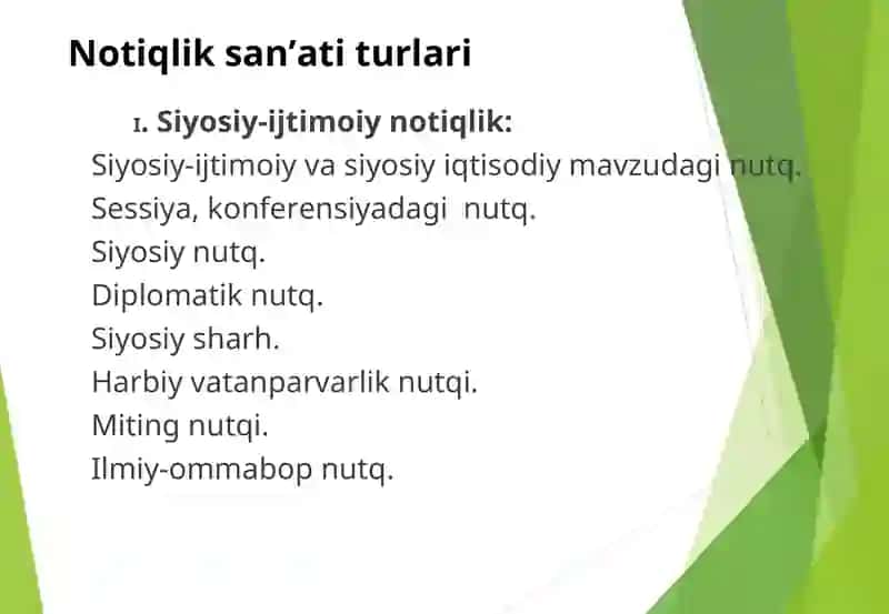 Notiqlik san’ati tushunchasi 3