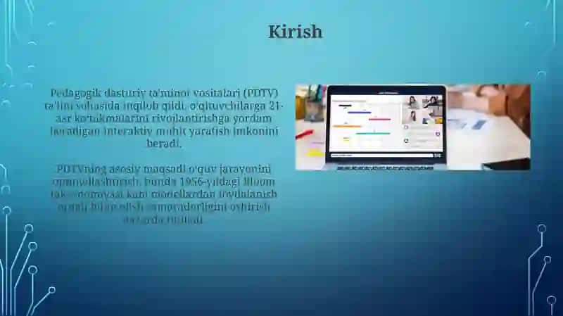Pedagogik dasturiy ta'minot vositalari (PDTV) 3