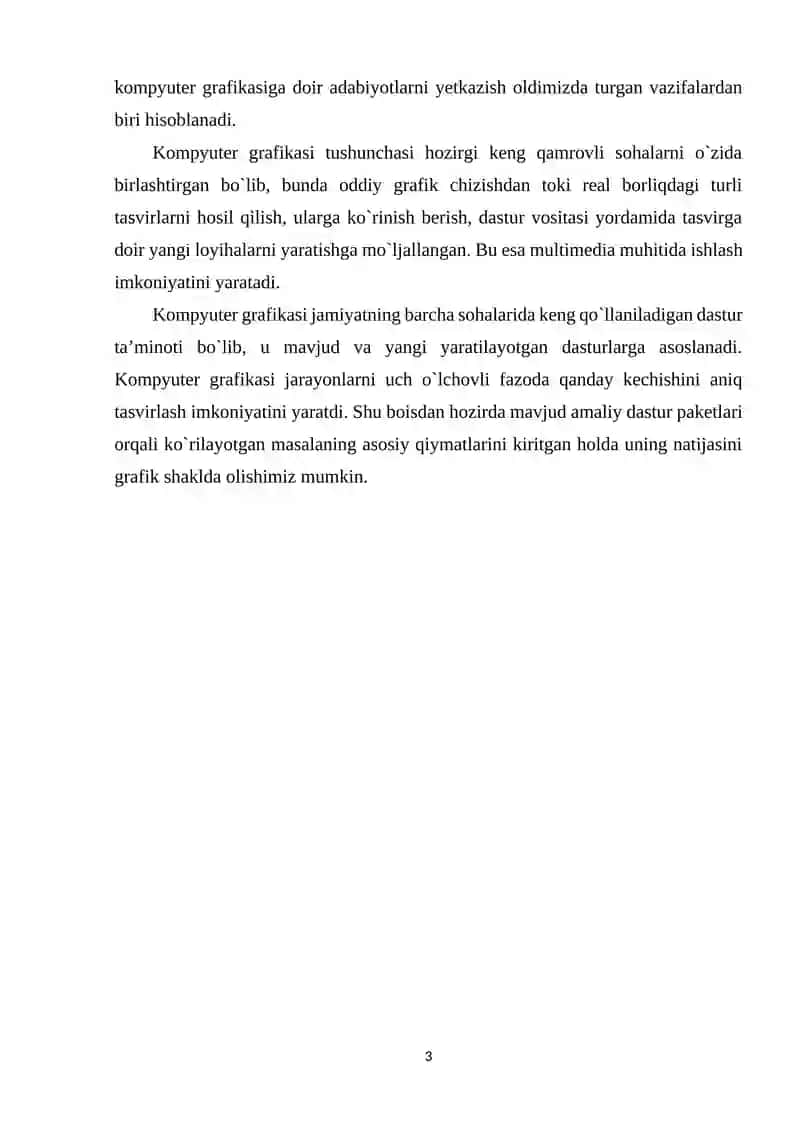 KOMPYUTER GRAFIKASI TURLARI VA ZAMONAVIY GRAFIK FORMATLAR 3