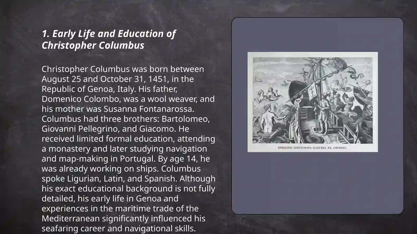 Early Life and Education of Christopher Columbus 3