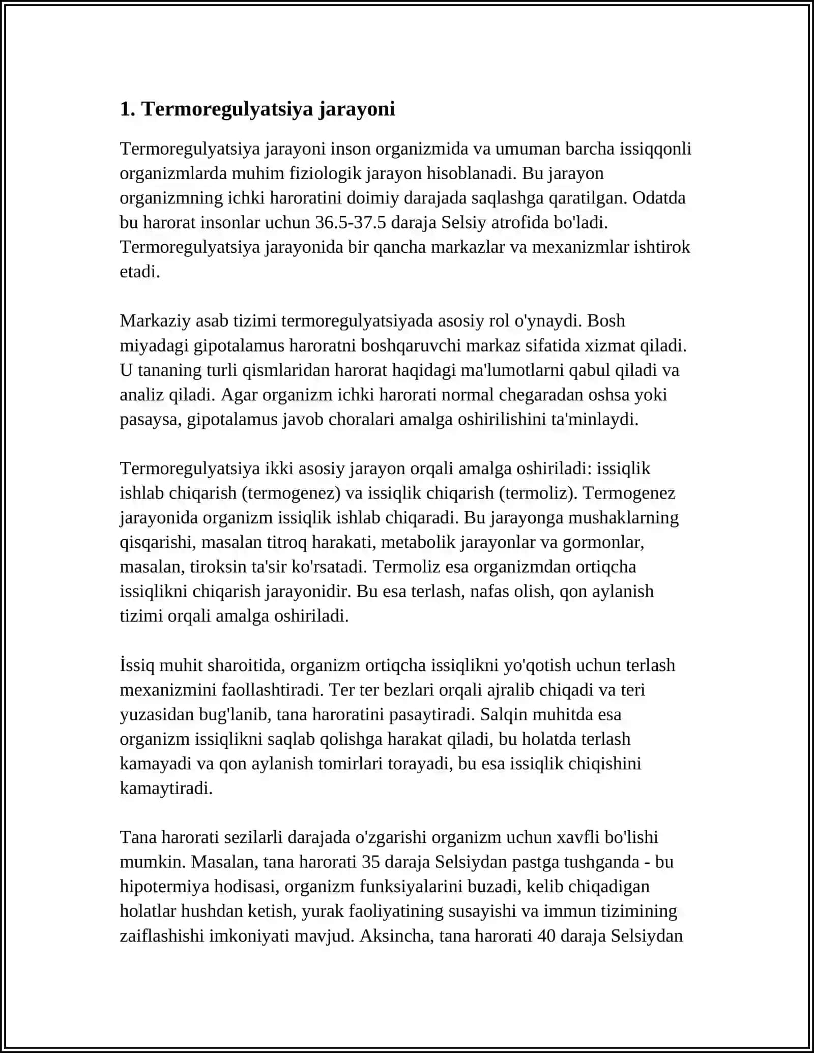 TERMOREGULATSIYA 3
