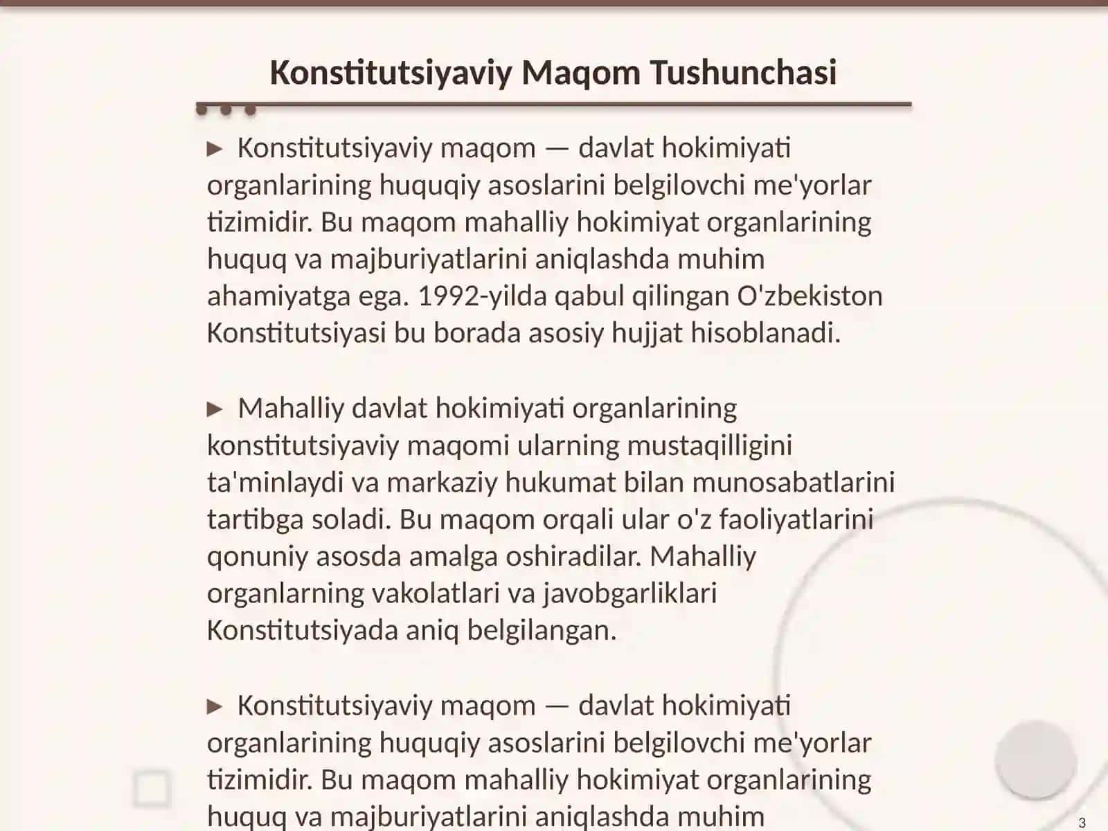 Konstitutsiyaviy Maqom 3