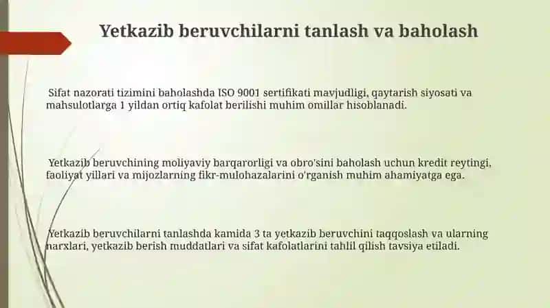 Gazlama tanlash va asoslash 3