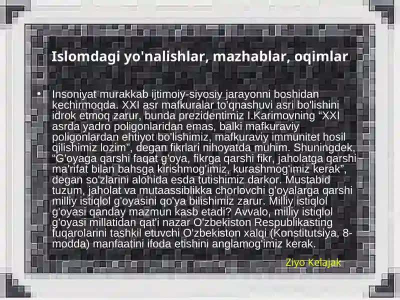 Islom fiqhiy maktablari, Islom mazhablari 3