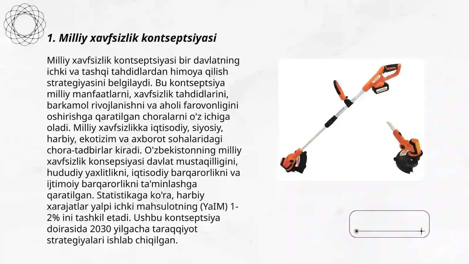Milliy xavfsizlikni taʼminlashning eng muhim vositasi va yoʻnalishlar 3