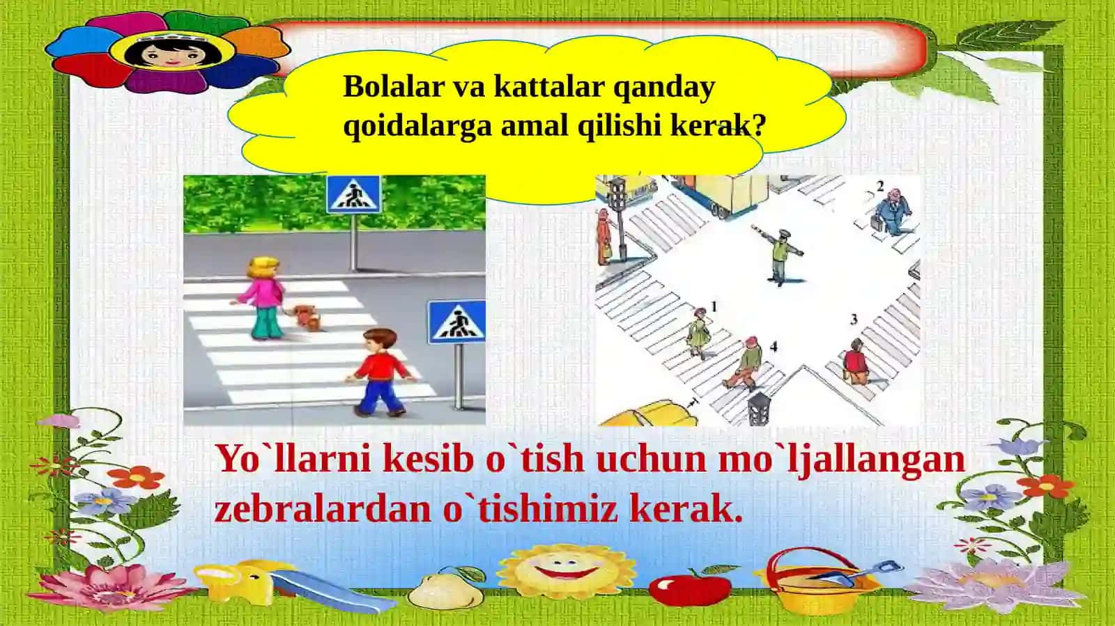 4-sinf O'zbek tili fanidan Yo'l harakati qoidalari mavzusida dars ishlanma 3