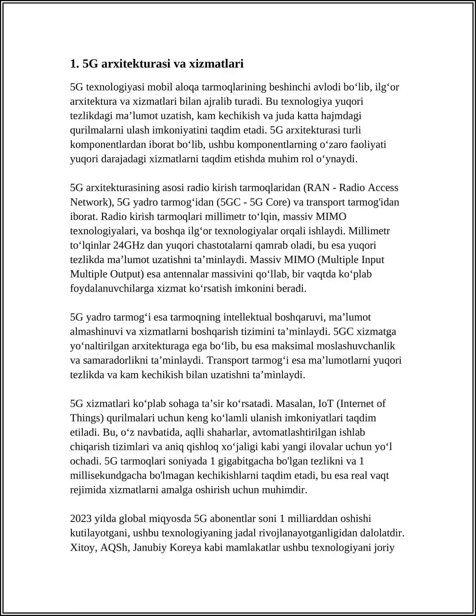 ZAMONAVIY SIMSIZ TARMOQ TEXNOLOGIYALARI 3