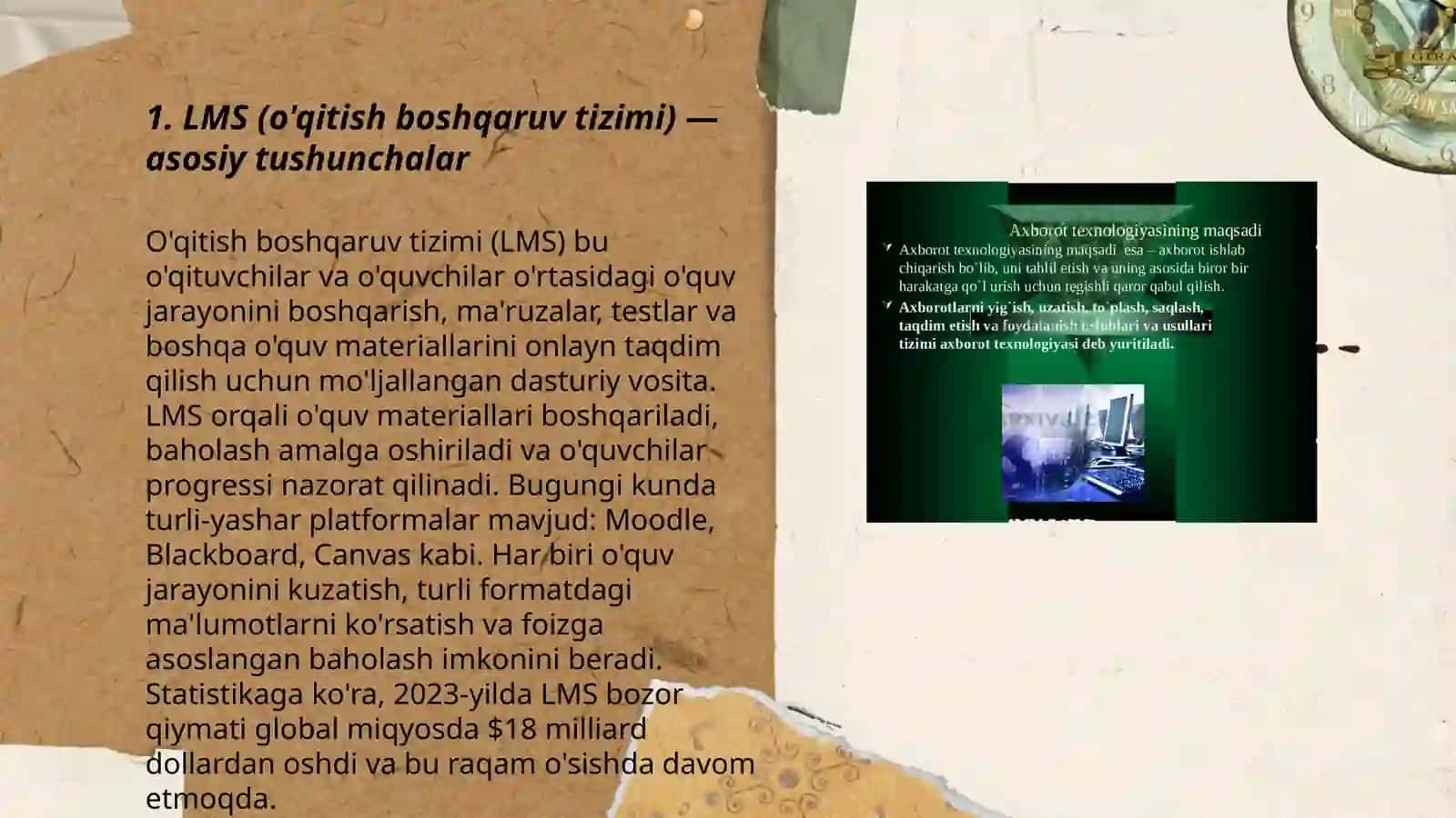 LMS (o'qitish boshqaruv tizimi) asosiy tushunchalar 3