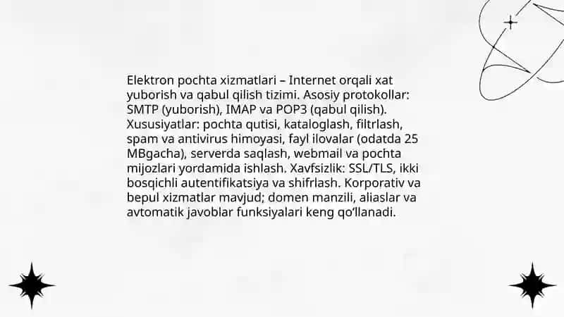 Elektron pochta xizmatlari 3