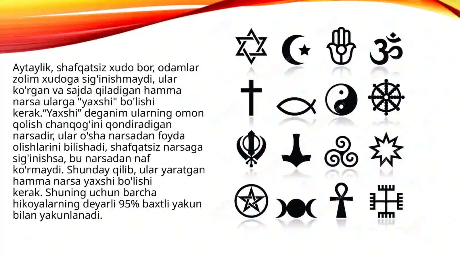 GLOBALLASHUV JARAYONIDAGI DINIY AQIDALAR VA YO’NALISHLAR 3