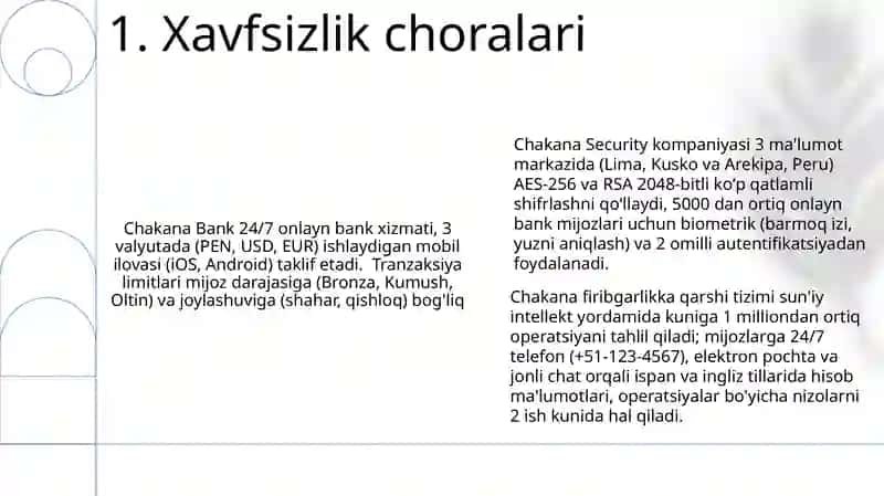 Chakana bank xizmatlari 3