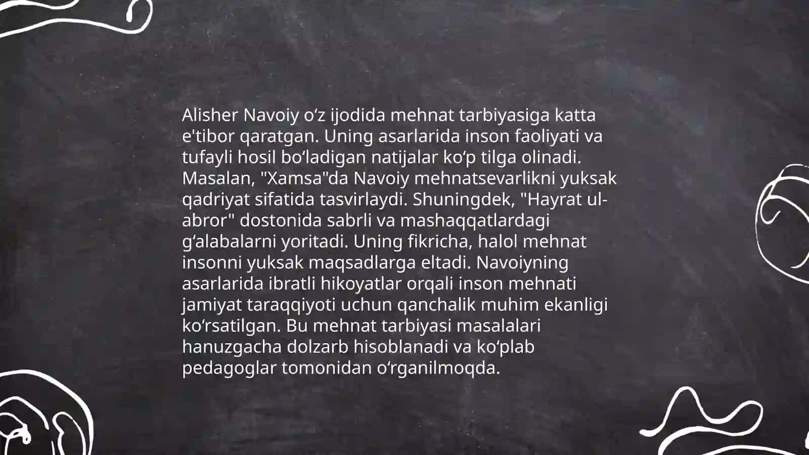 Mehnat tarbiyasi Navoiy asarlarida 3