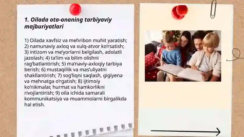 Oilada farzand tarbiyalashning xususiyatlari 3
